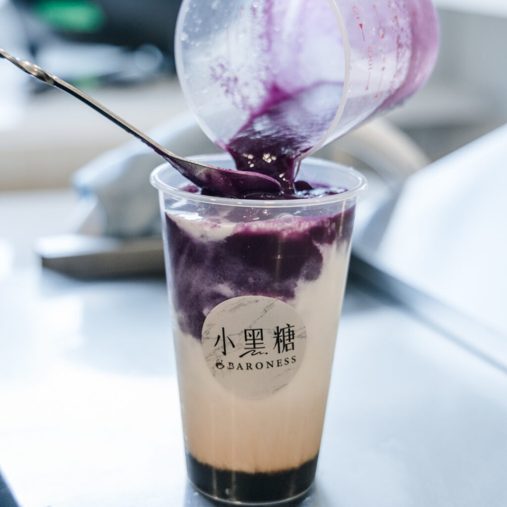 purple yam ube milk tea